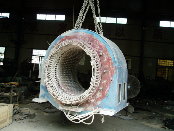 3550kw電機(jī)維修現(xiàn)場(chǎng)