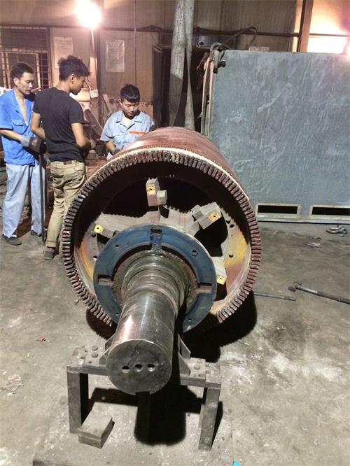 3550KW電機(jī)轉(zhuǎn)子維修